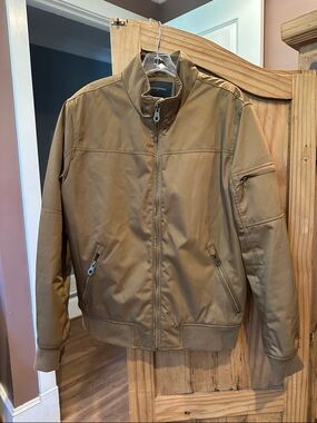 Banana Republic Men's Camel Bomber Jacket